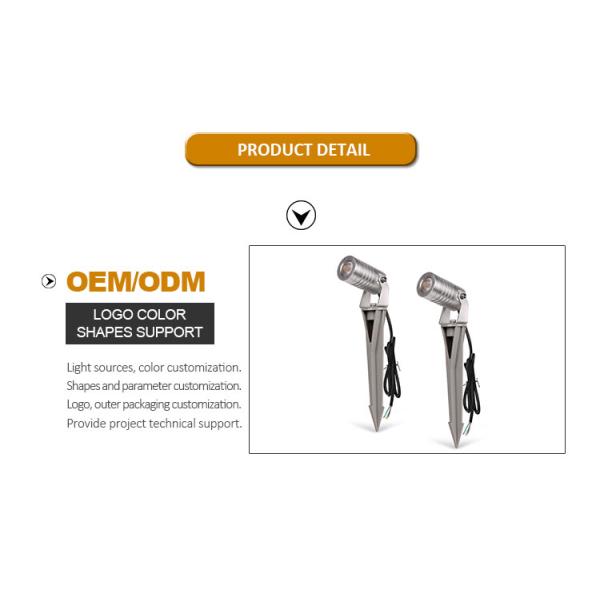 Одноцветные садовые шпиковые огни IP65 Декоративные наружные светодиодные ландшафтные огни