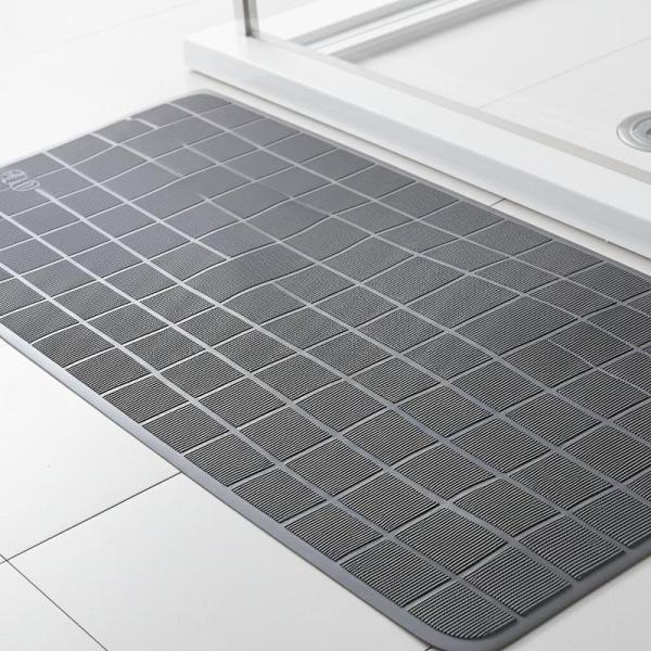 PVC Anti Slip Floor Mat 45x75cm 6mm Thick for Shower Bathroom