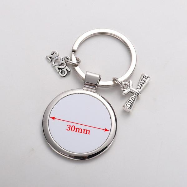 Grad Souvenir Keyring Key Pendant Personalized Graduation Gifts Sublimation Graduation Keychain