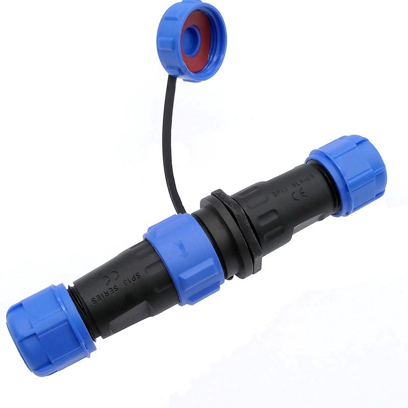 Circular Waterproof Male Female Connector 13A 3 Pin Plug Socket Connector With