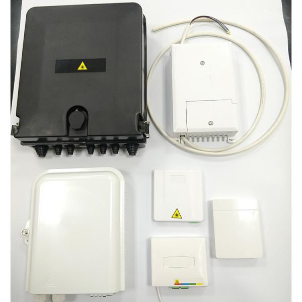 8 Ports FTTH Terminal Box White Outdoor Corridor PC 8 Core Optic Fiber Distribution Box