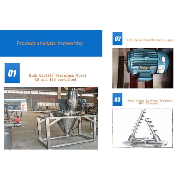 Смеситель конуса двойной спирали высокой точности для порошка зернистого