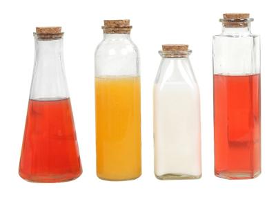 Cilíndrico 	O vidro Juice Bottles/vidro Sealable engarrafa a forma reta