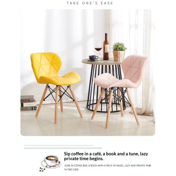 Elegant Design Traditional Home Furniture Comfortable Popular Fabric Dining Chairs Durable Legs Leisure Accent Chair
