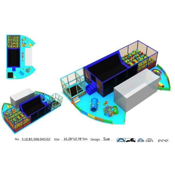 175M2 Best Sell Wholesale Square Big Jumping Park Indoor Trampoline with Foam Pit