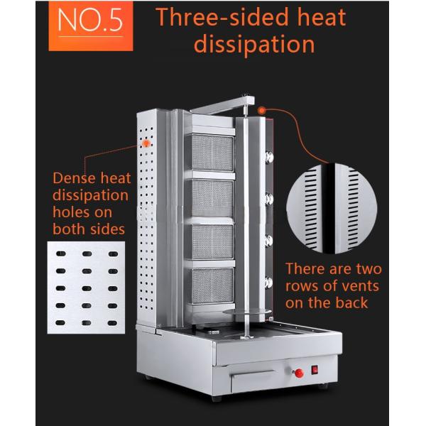 Assistance technique vidéo après le service commercial de poulet à gaz machine à kebab Shawarma