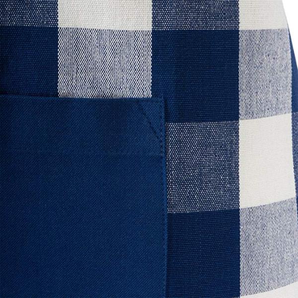 Artist Painters Mens Cotton Apron Sublimation Printed Blue White Squares