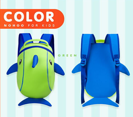 Dustproof Kid Cool School Backpacks Water Resistance Dolphin Shape