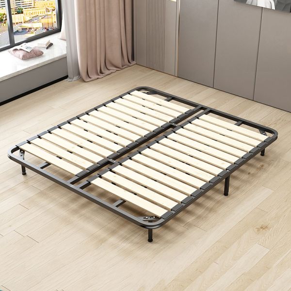 Foshan Wide Slatted Metal Bed Frame Customizable Color and Size Foldable Double Bed