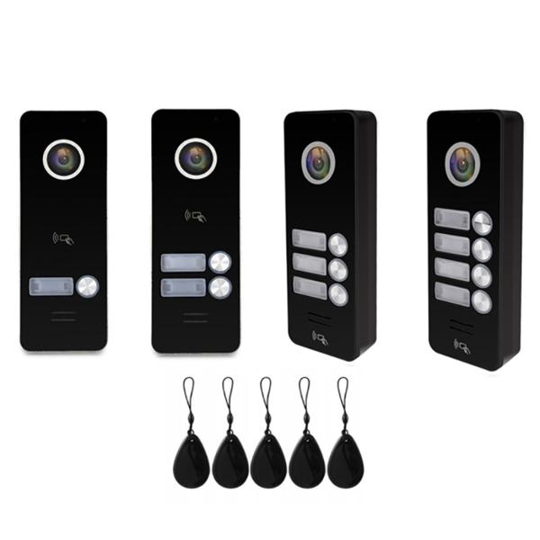 Video door bell app remote unlock door phone two way talking door intercom touch screen intercom system