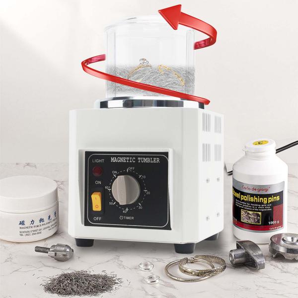 KT-90 Magnetic Polishing Machine Grinder Hardware Jewelry Tumbler Equipment