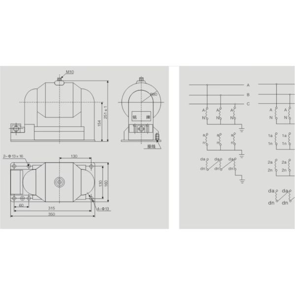 10kV CT PT Transformer IEC Standard Power Potential Transformer WIth Accuracy Class 0.2