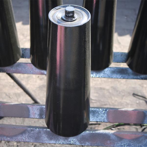 Mining And Cement Belt Conveyor Accessories Friction Self Aligning Roller Customizable