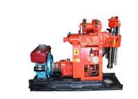 Diesel Engine Portable Water Well Driller Skid Mounted Rotary 180m