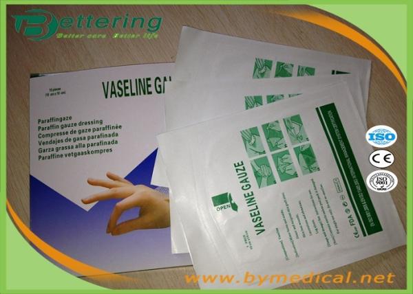 Paraffin Petrolatum Gauze Swab Vaseline gauze swab burn dressings medical wound care impregnated surgical wound dressing