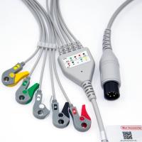 Cable de moniteur de l' ECG de BCI médical 6 broches 5 conduites polyvalent 0.9m Taille