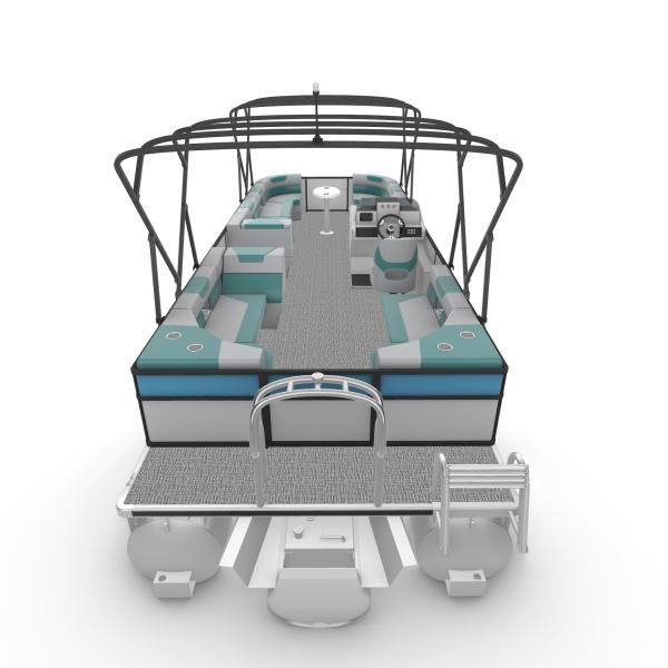 27FT Sport Pontoon Boat with 250 Max HP 15-18 Capacity and 100 Min HP for Luxury Leisure Watercraft