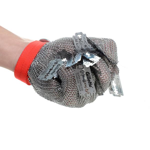 316L Stainless Steel Chain Mesh Cut Resistant Gloves for Butchers Working Protection