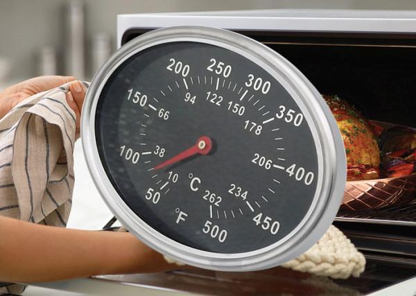 Instant Read Oval Shaped BBQ Meat Thermometer For Barbecue Grill / Oven