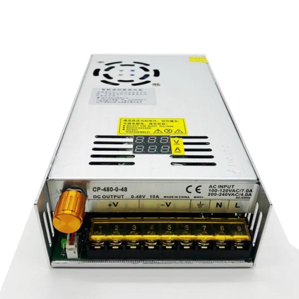C-Power 480W AC110V/220V 0-60V Adjustable DC Switch Power Supply with Digital Display