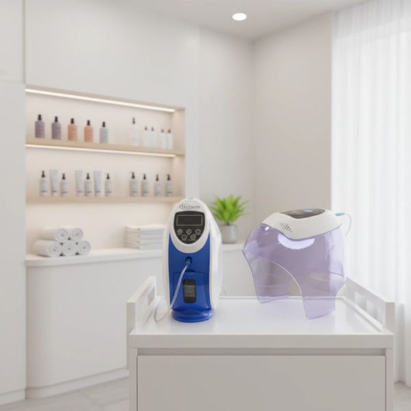 O2 To Derm Facial Hydra Dermabrasion Machine O2 Derm Jet Face Therapy Mask Dome