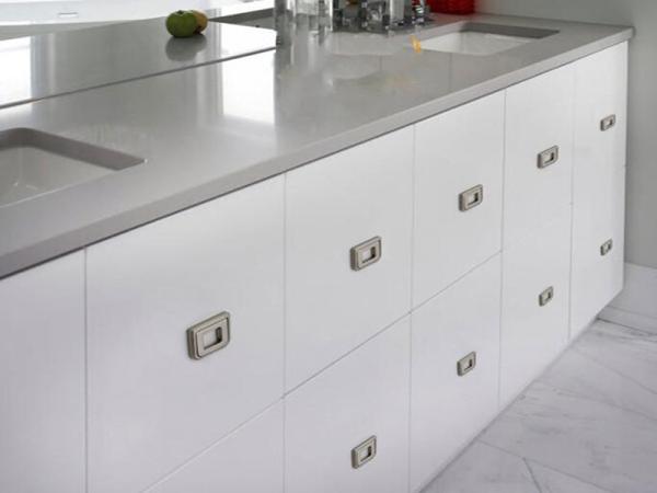 Brush Brass Hidden Drawer Pulls Kitchen Cabinet Knobs / Closet  Square 96mm Handles T Bar Pulls  Furniture Fittings