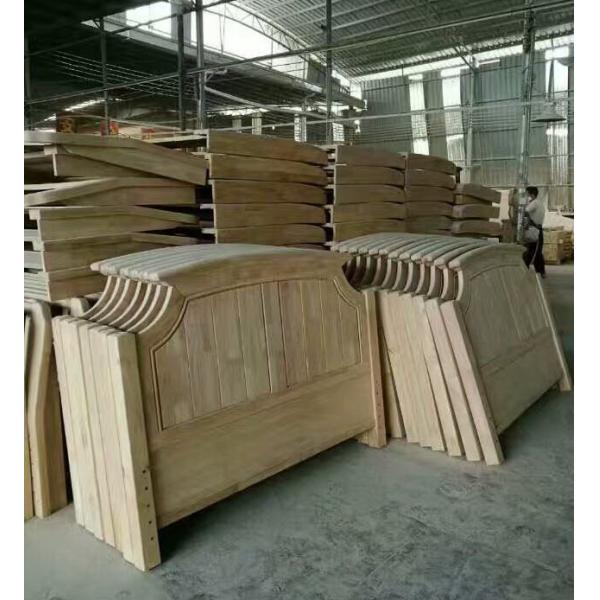 Tall headboard 0/set Walnut painting Rubber Wood Bedroom Furniture set in Pine bedboard