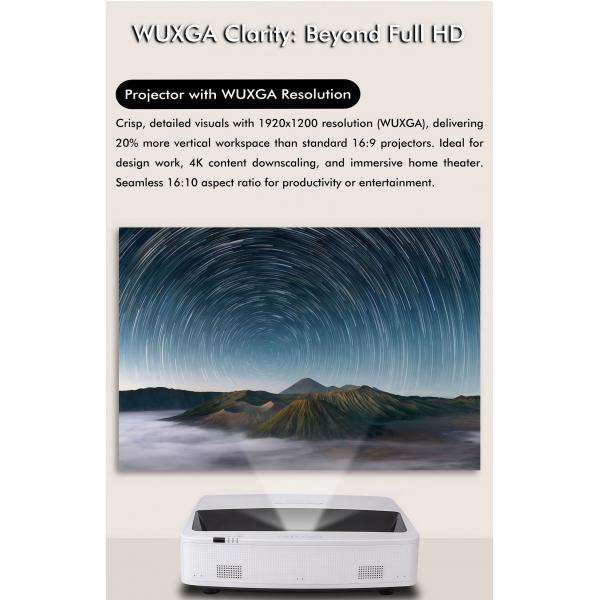 UST Home Theater Laser Projector 5000 Lumen WUXGA High Resolution