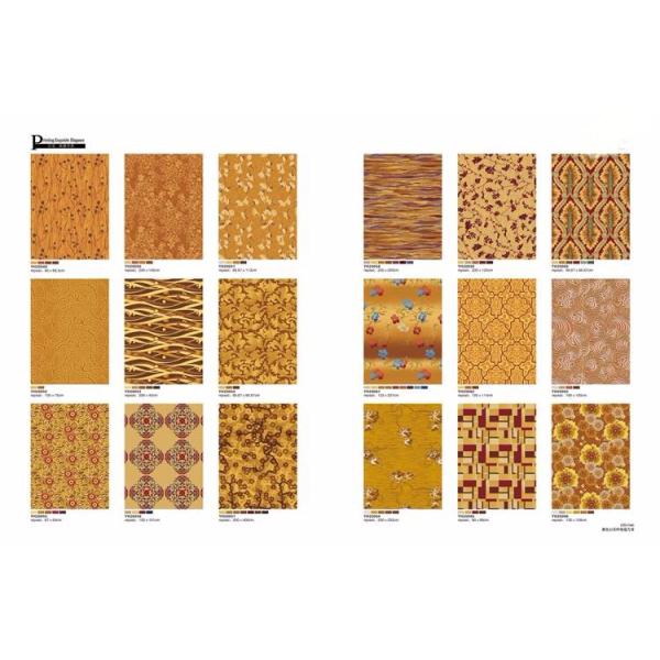 Bedroom Nylon Polyester Carpet / Long Lasting Carpet Embroidered Design