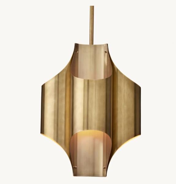 Restoration hardware Brass Cathedral Pendant light for kitchen
