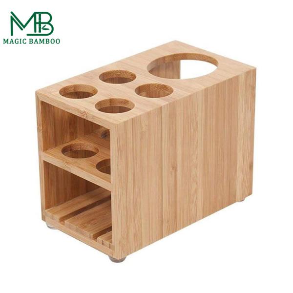 Органический устойчивый бамбуковый зубной щетки держатель зубной пасты стойка для ванной ванной хранения