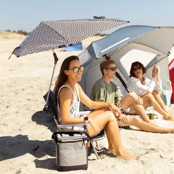 Outdoor Camping Beach Baby Chair with Adjustable Umbrella and Universal UV Protection