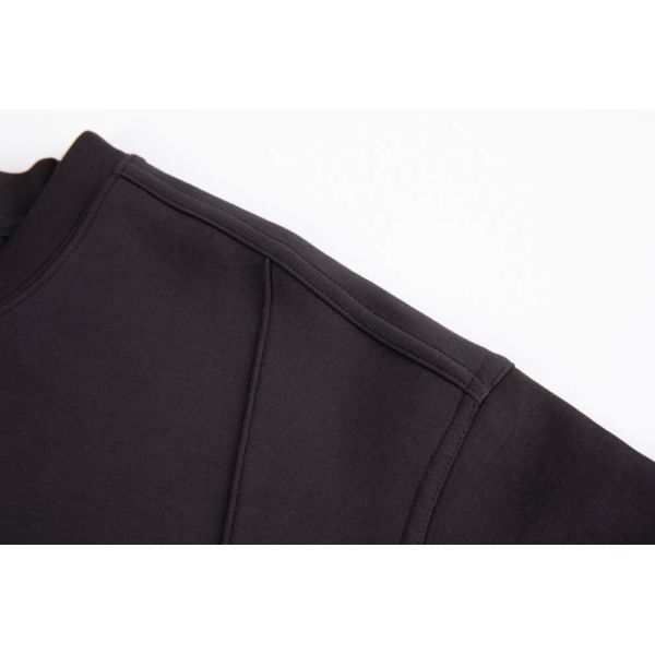 Light Stretch Mens Classic Crewneck Sweatshirts Minimalist Long Sleeve Pullover