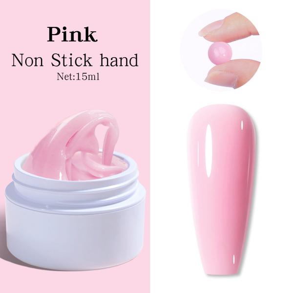 Private Label Quick Building Gel for Nail Extension White Clear UV Gel Acrylic Extension Solid Builder