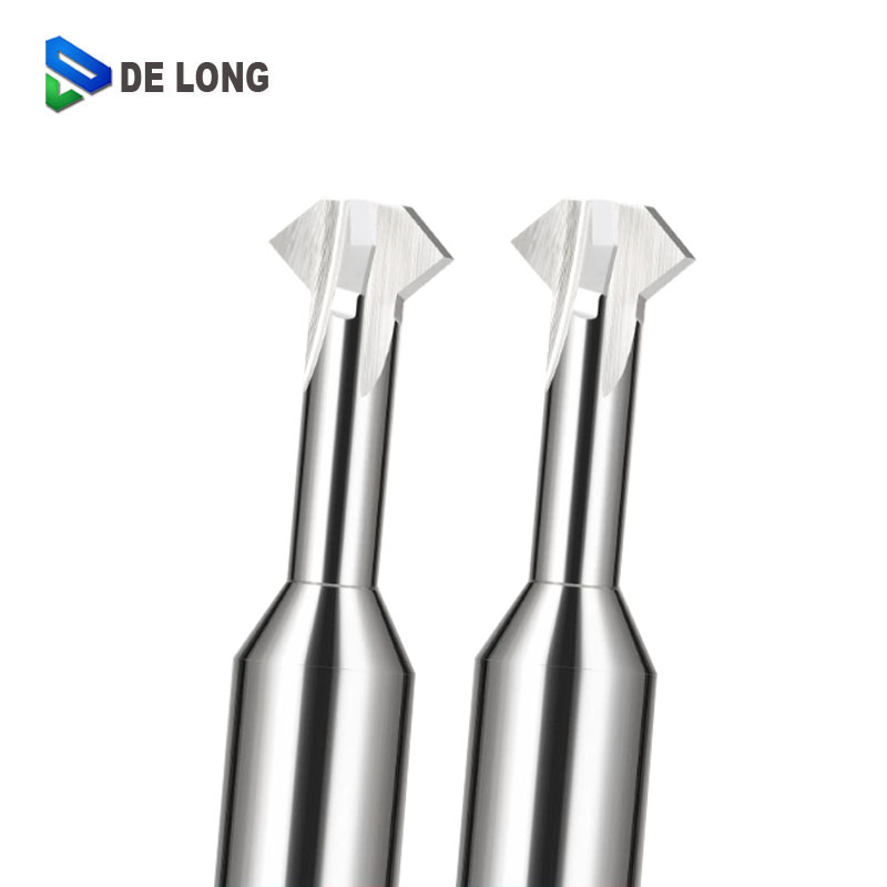 55 Degree Helix Angle Uncoated Solid Carbide Chamfering Cutter with Mirror-Polished Flutes for Precision Aluminum Processing