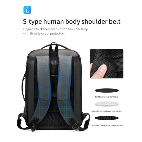 Sacs à main à vendre à l'usine logo personnalisé usb ordinateur portable imperméable en gros hommes 15,6 pouces sac portable sac de voyage sac à dos portable scolaire