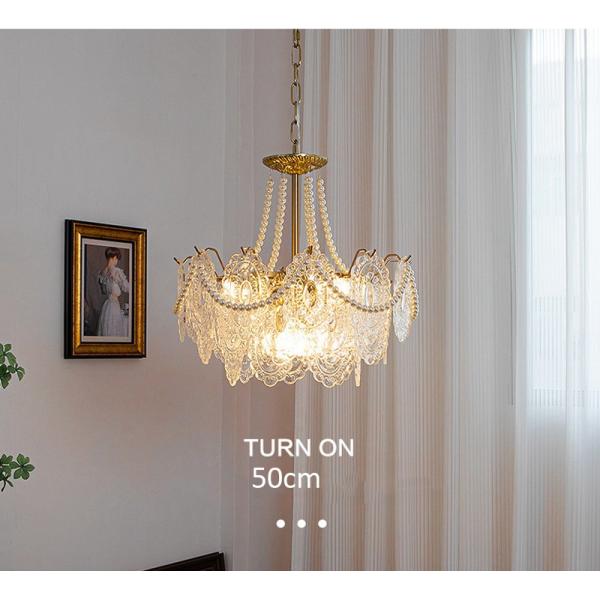 Luxury Villa Living Room Chandelier Glass Lampshade Fancy Chandelier(WH-CY-246)