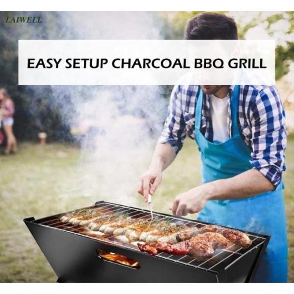 Lightweight 45*30*30cm Chromed Steel Barbecue Grills portable camping bbq Grills