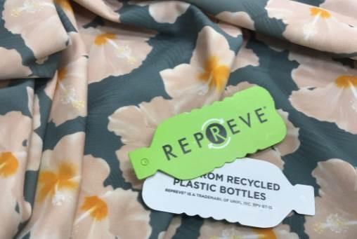 Sustainable Swimwear Fabric 78% Recycled Nylon 22% Spandex from Recycled Materials