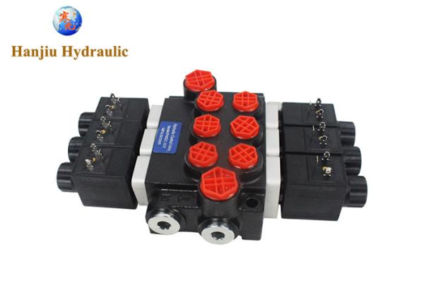 P40シリーズ モノブロック制御バルブ 3スポール 40リットル ソレノイド制御 12V DC と 24V DC 250バー