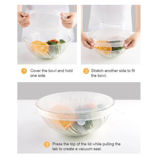 Качество еды крышки шара крышки силикона Kitchenaid свежее подгоняло