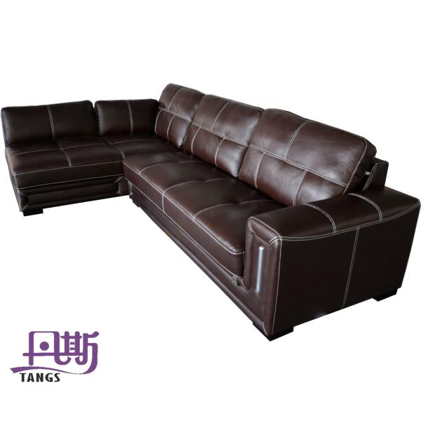 Sectionals genuine leather sofa set home furniture h5806