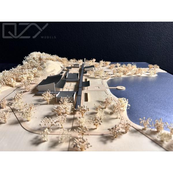 1/500 Культурный выставочный центр Ху Гонг Модель Ателье Apeiron Architects