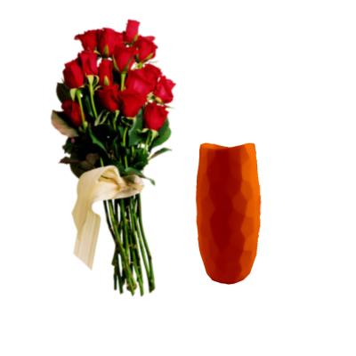 Well Designed Decorative Dining Table Vases , Elegant And Noble White Flower Vase