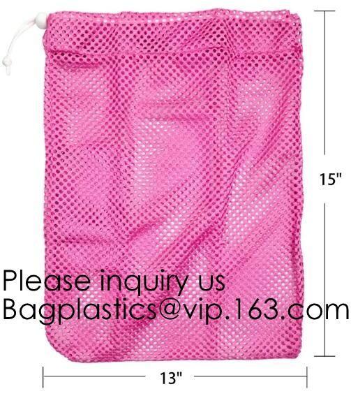 Biodegradable Drawstring Laundry Bag customzied, Logo Printed Poly Hotel, Travel Laundry belonging Bag