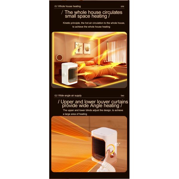 Mini Portable Electric Fan Heater 1000W Heating PTC Ceramic Heater Fan