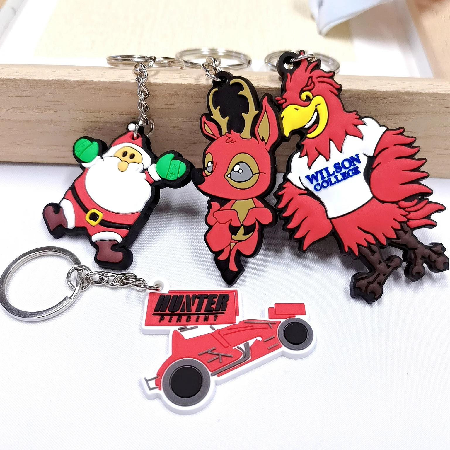 Custom Logo Embossed Debossed Rubber Soft PVC 3D 2D Print Key Chains (Логотип на заказ, рельефная резиновая резина, мягкий ПВХ)