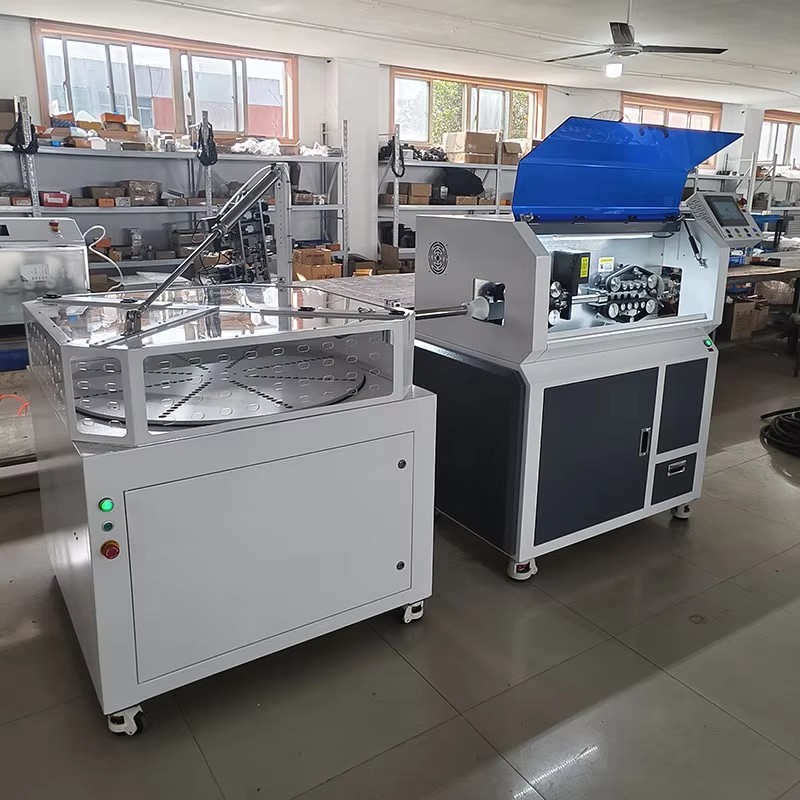 220V Automatic High Output Capacity Max Wire 150mm²  PLC Large square  Fully Automatic PVC Insulated Cable Stripping Machine