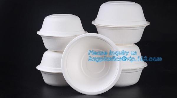 disposable eco friendly sugarcane 500ml bowl,Biodegradable Disposable Sugarcane Bagasse Bowl of 24oz 680ml bagease pac