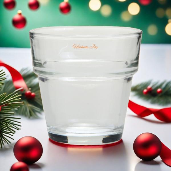 3OZ Mini Glass Votive Candlestick Holders Larga Boca Para Casamentos